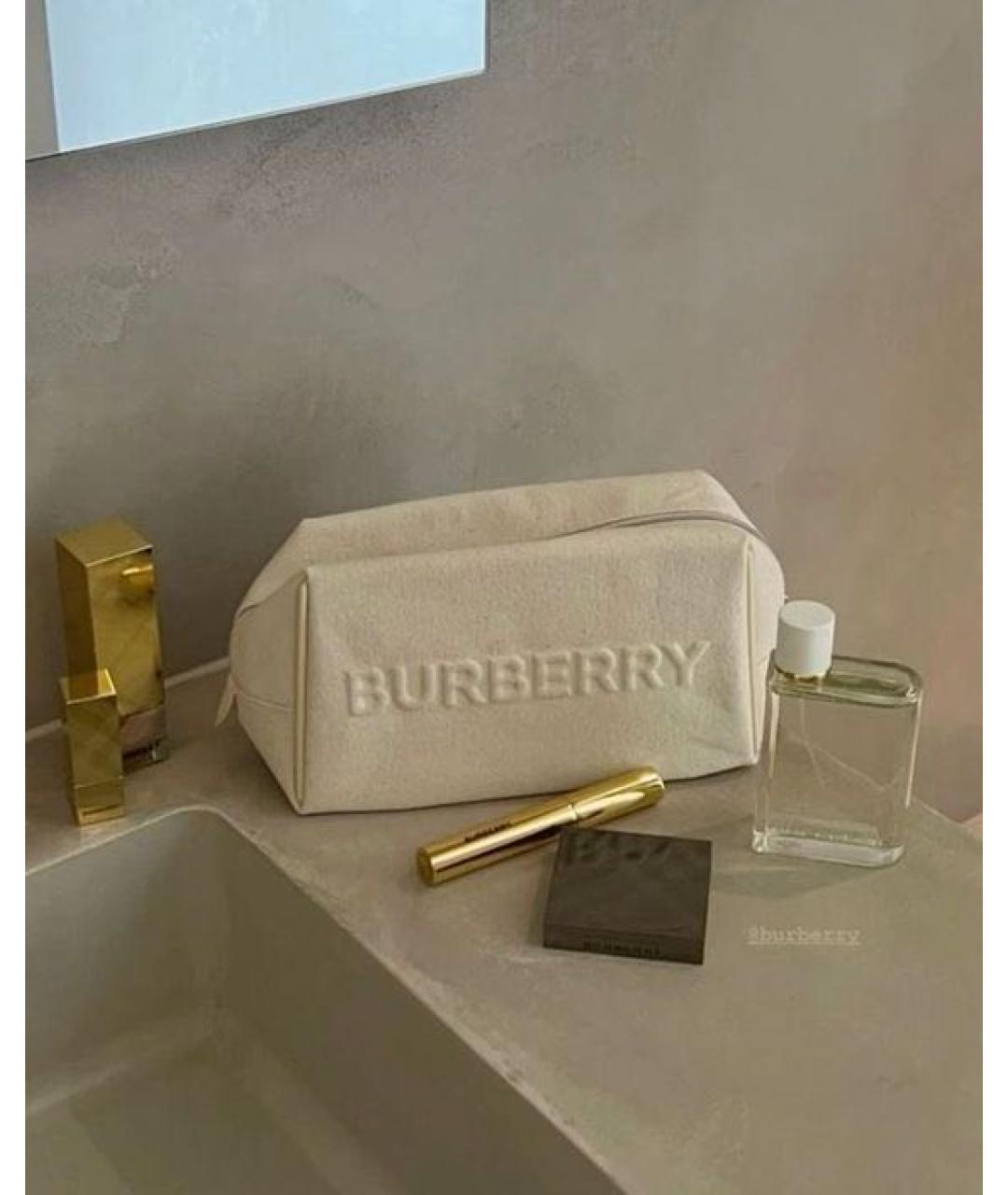 BURBERRY Бежевая косметичка, фото 2