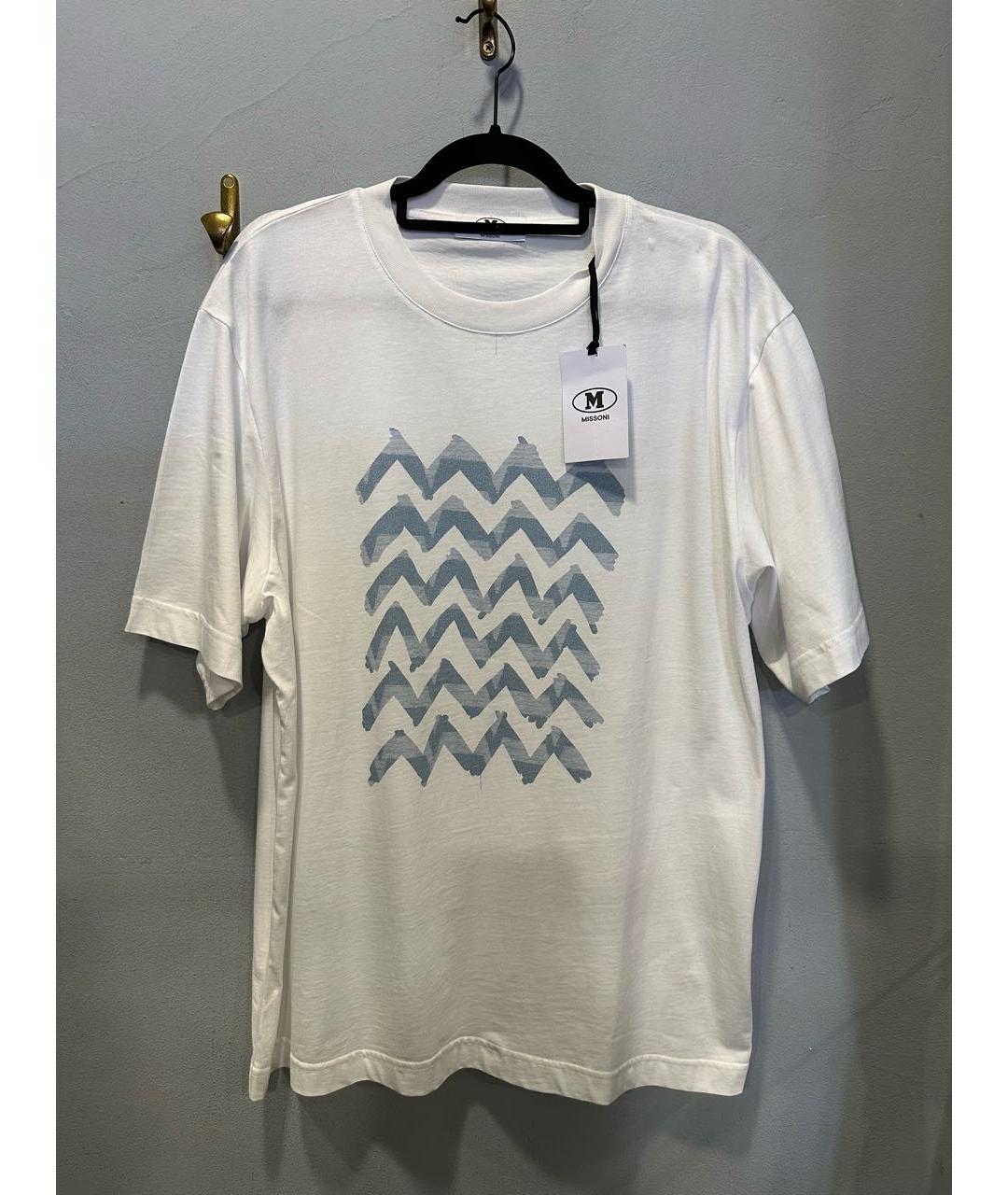 MISSONI Белая хлопковая футболка, фото 3
