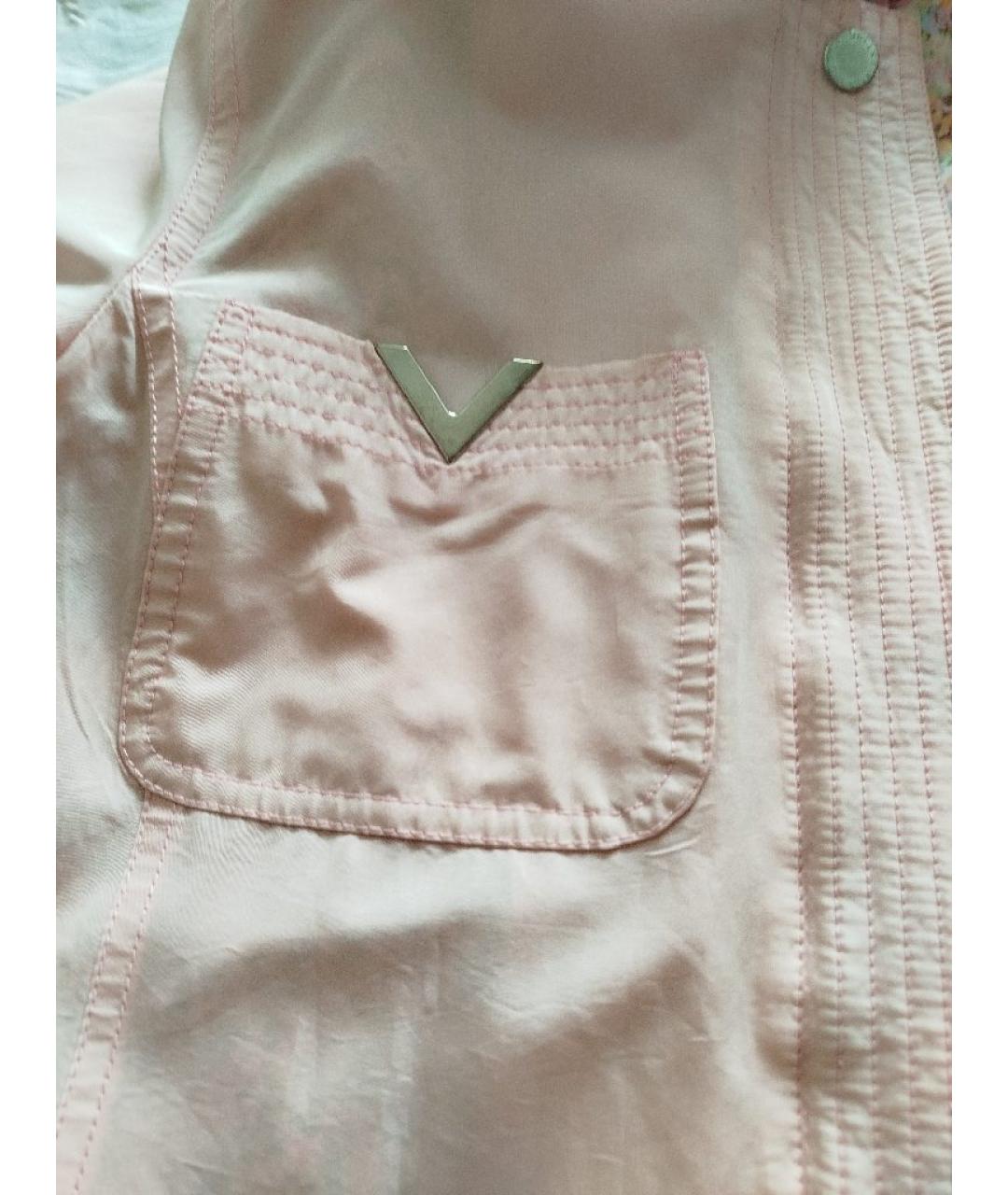 RED VALENTINO Розовая ацетатная куртка, фото 4