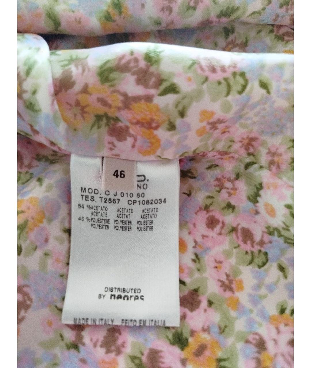 RED VALENTINO Розовая ацетатная куртка, фото 7