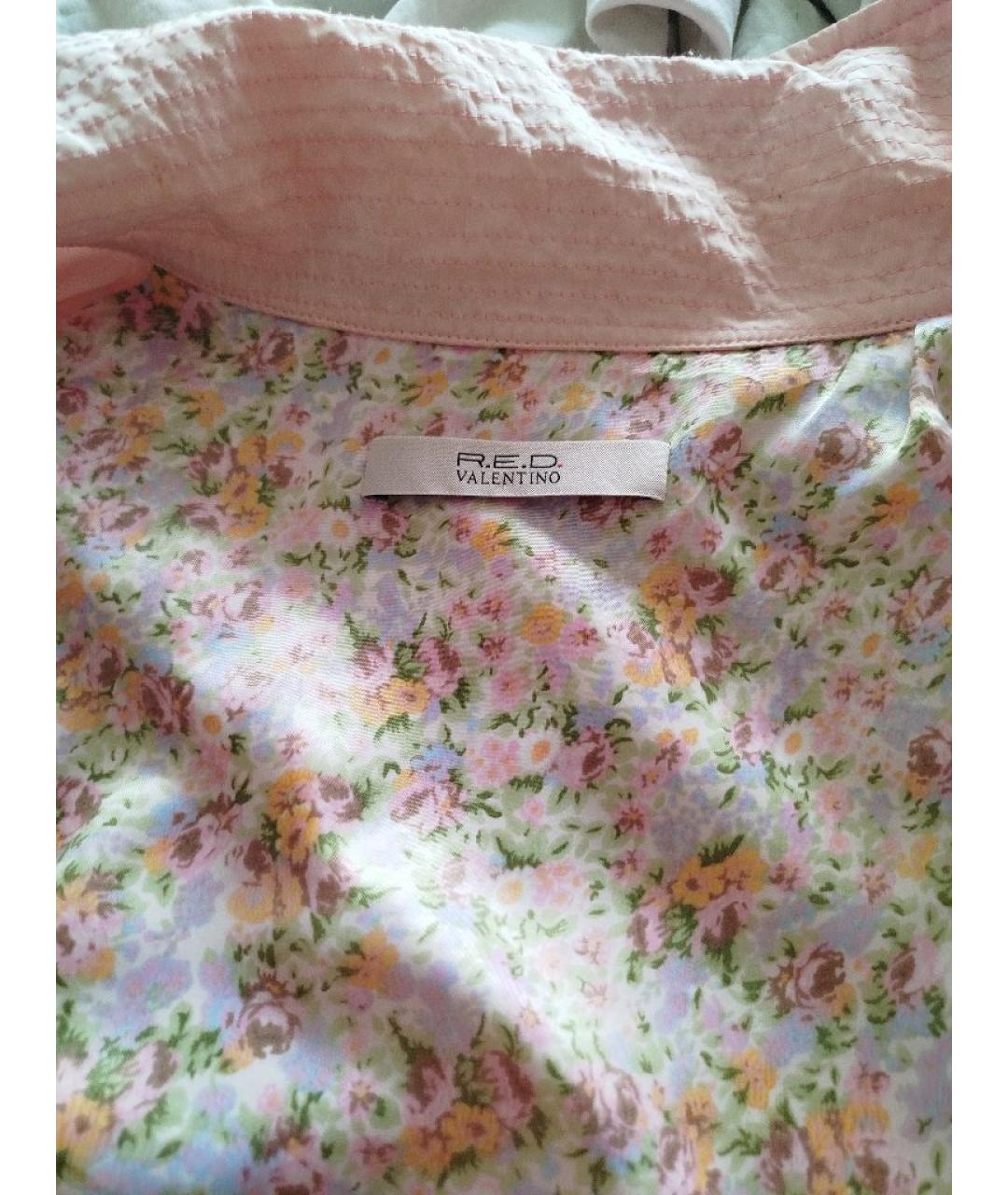 RED VALENTINO Розовая ацетатная куртка, фото 3