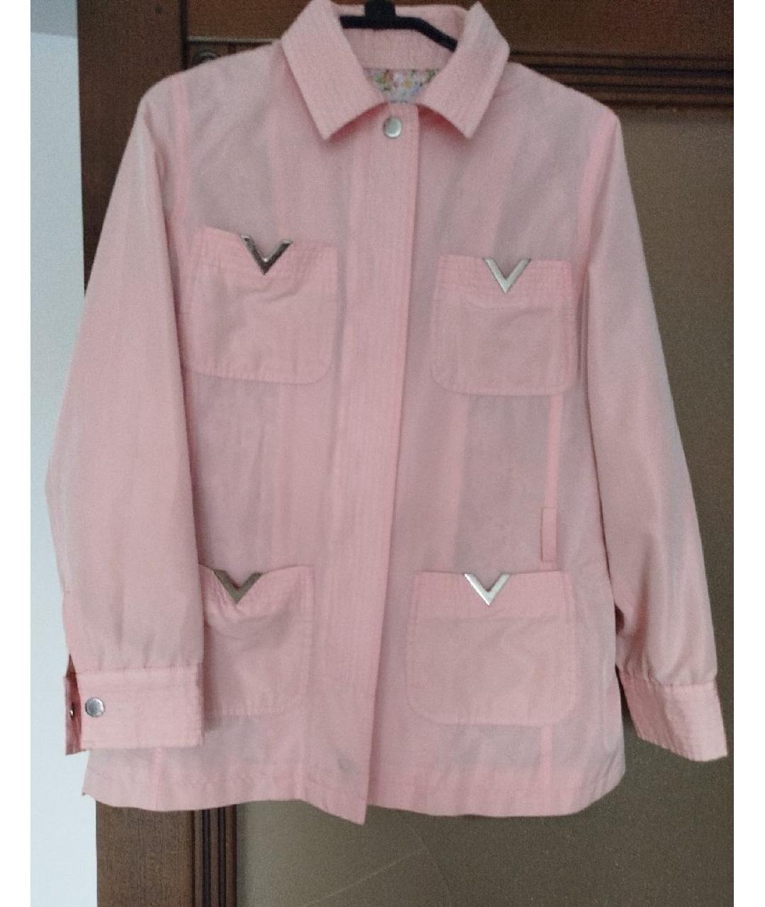 RED VALENTINO Розовая ацетатная куртка, фото 8