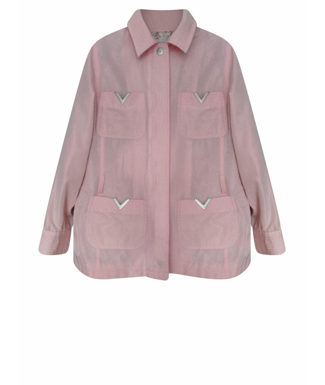 RED VALENTINO Розовая ацетатная куртка, фото 1