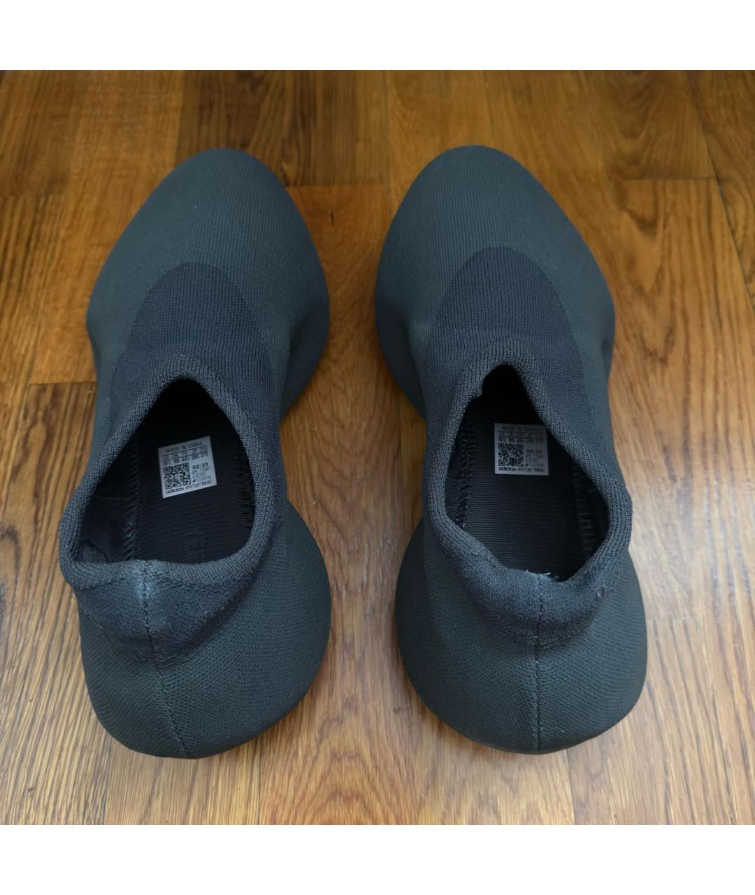 ADIDAS YEEZY Антрацитовые низкие кроссовки / кеды, фото 3