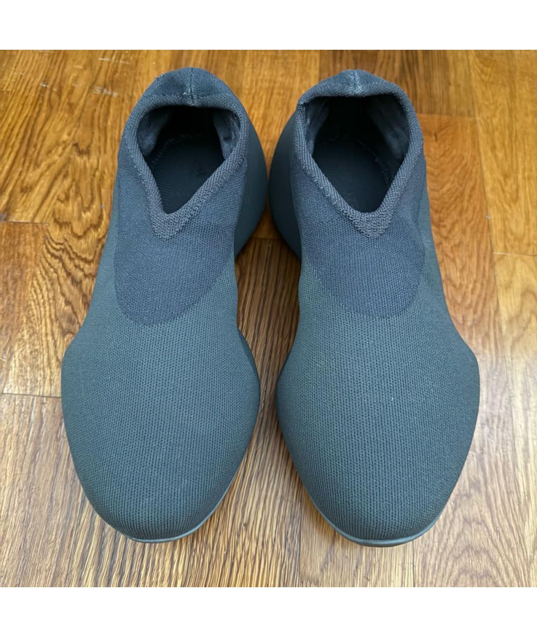 ADIDAS YEEZY Антрацитовые низкие кроссовки / кеды, фото 2