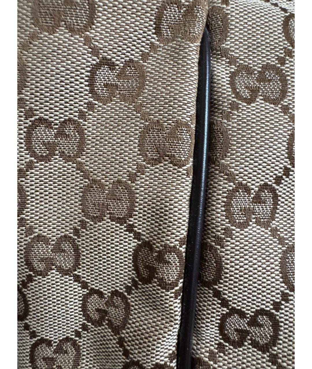 GUCCI Бежевая тканевая дорожная/спортивная сумка, фото 5