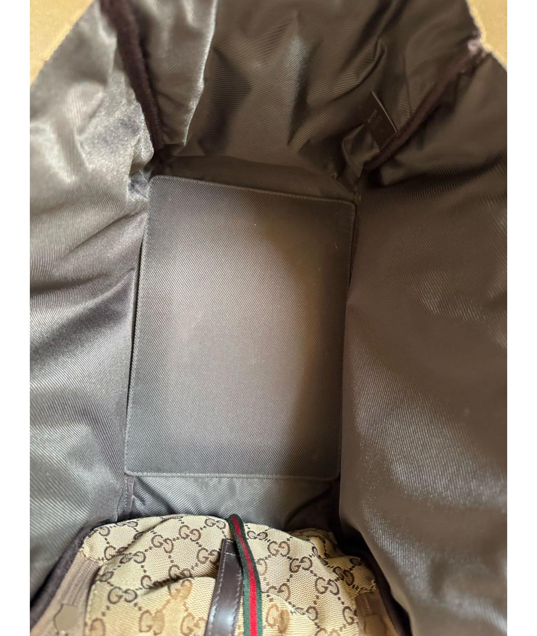 GUCCI Бежевая тканевая дорожная/спортивная сумка, фото 4