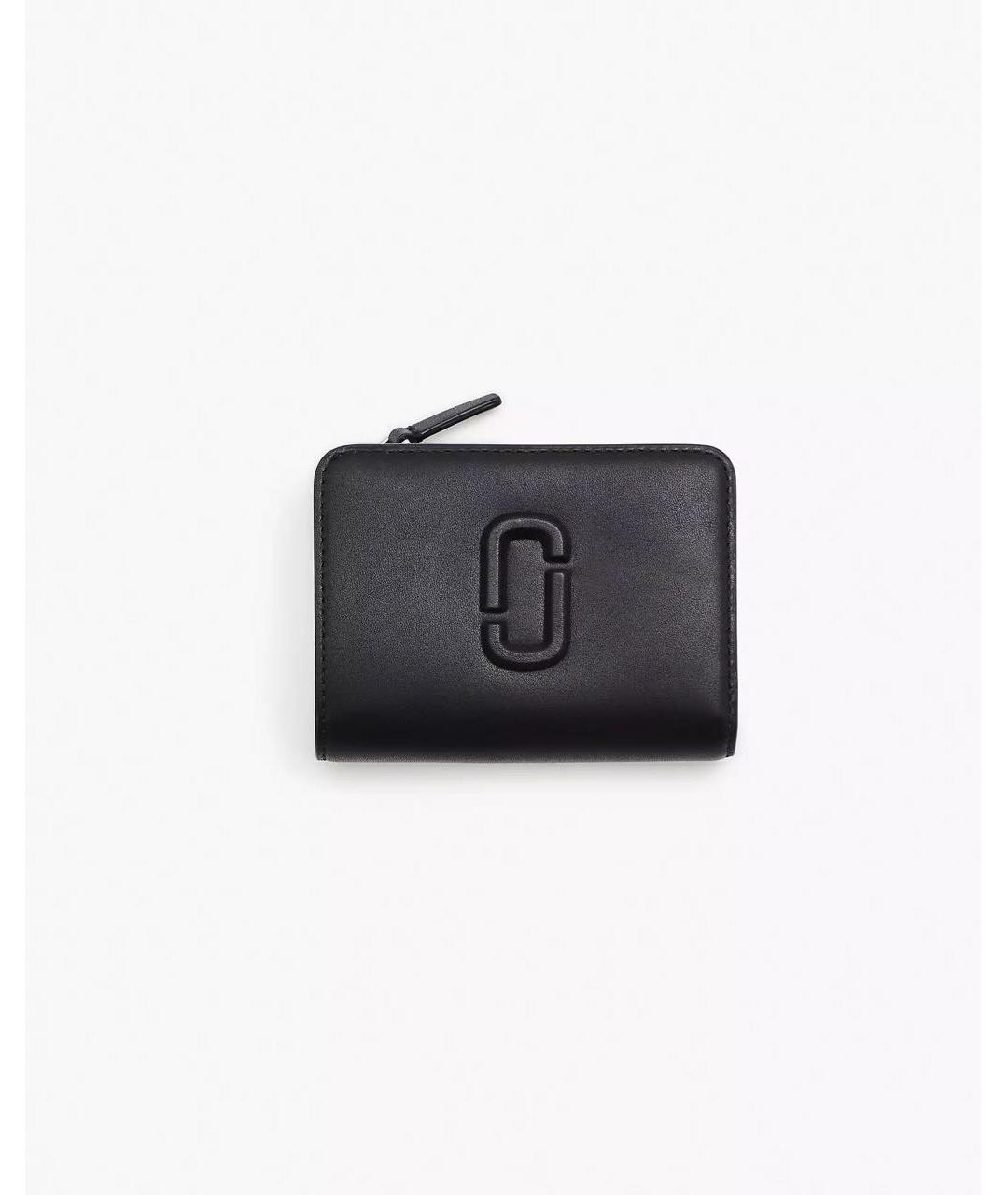 MARC JACOBS Черный кожаный кошелек, фото 1