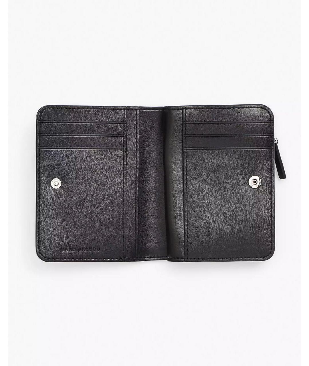 MARC JACOBS Черный кожаный кошелек, фото 4
