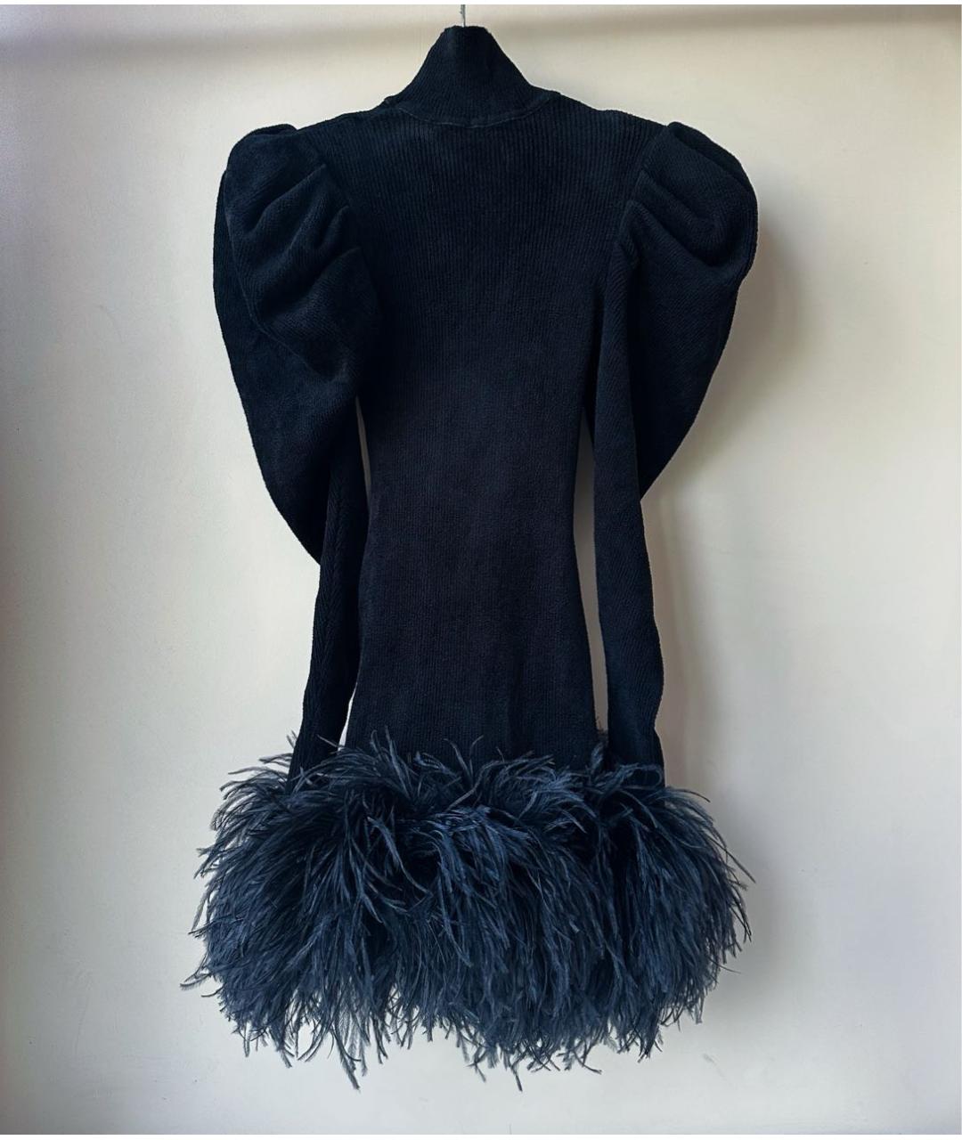 ALEXANDRE VAUTHIER Черное вискозное вечернее платье, фото 3