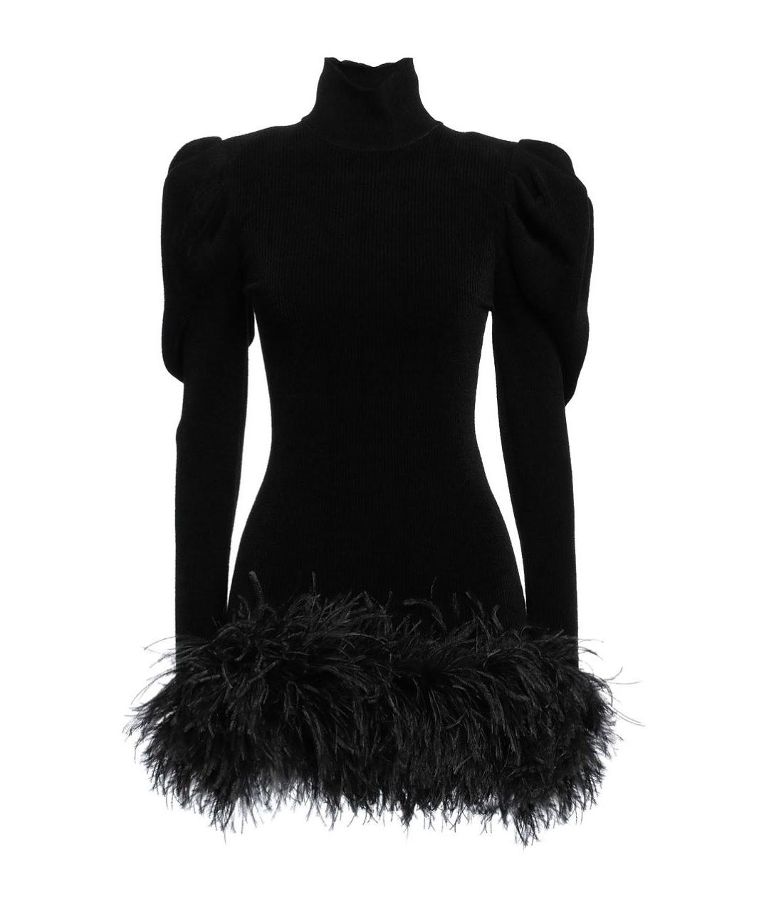 ALEXANDRE VAUTHIER Черное вискозное вечернее платье, фото 1
