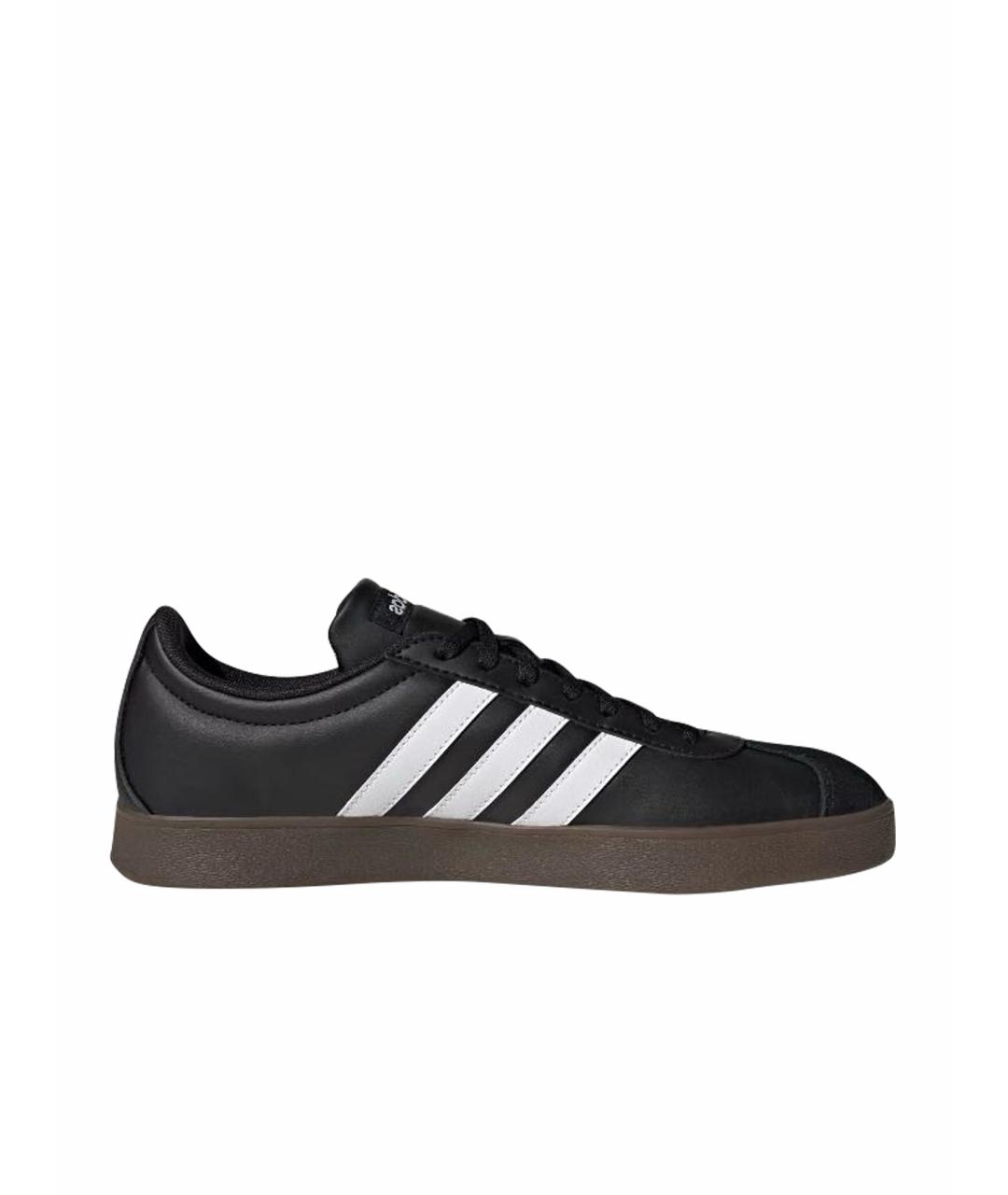 ADIDAS Черные кожаные кроссовки, фото 1
