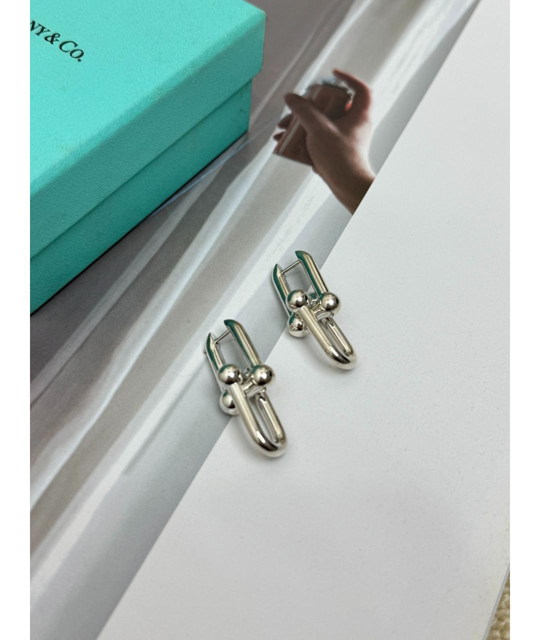 TIFFANY&CO Серебряные серебряные серьги, фото 2