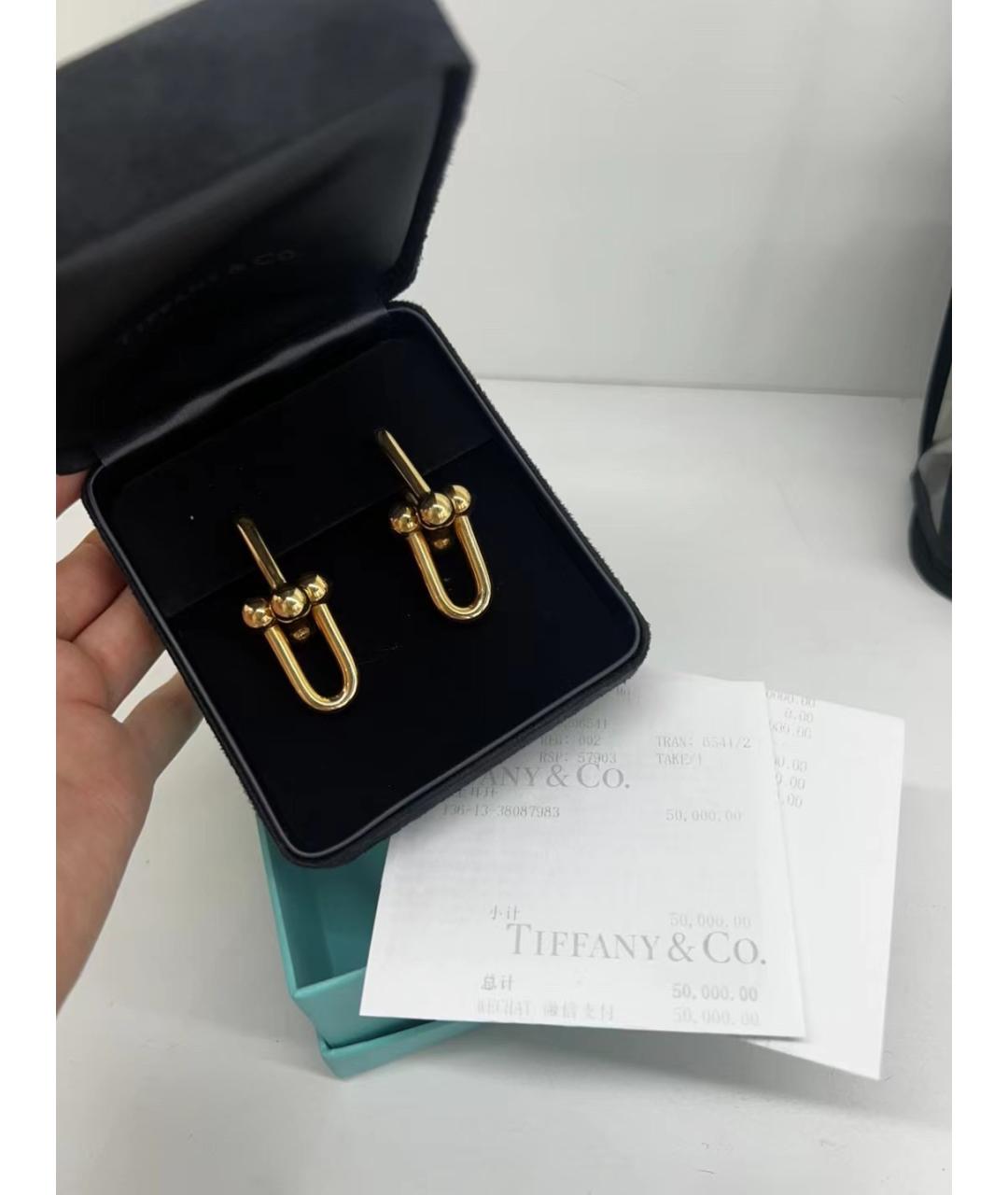 TIFFANY&CO Золотые серьги из желтого золота, фото 3