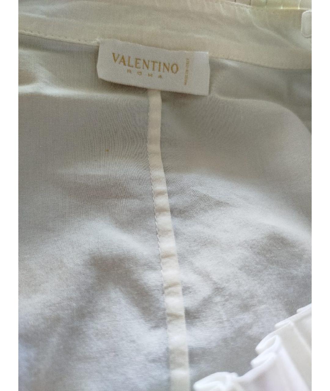 VALENTINO Белая хлопковая рубашка, фото 3