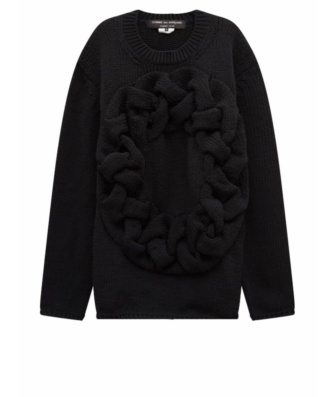 COMME DES GARÇONS Черный полиэстеровый джемпер / свитер, фото 1