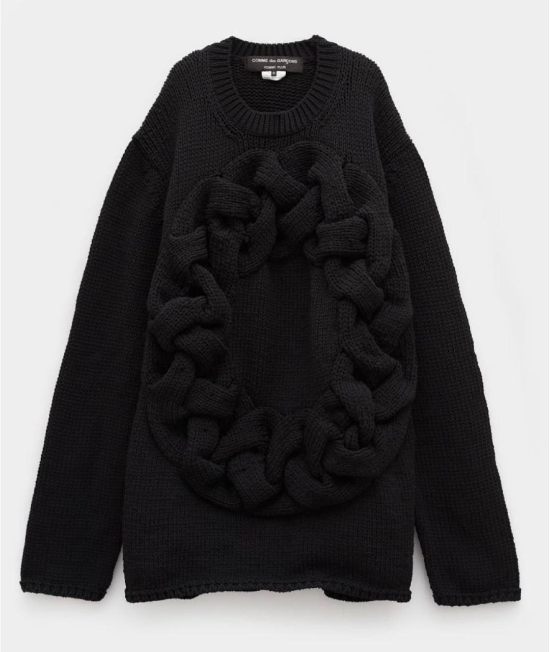 COMME DES GARÇONS Черный полиэстеровый джемпер / свитер, фото 5