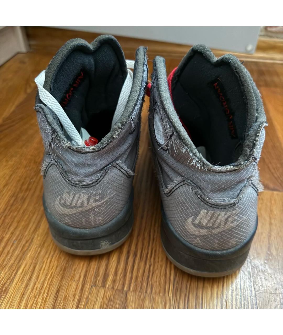 NIKE X OFF-WHITE Черные текстильные высокие кроссовки / кеды, фото 4