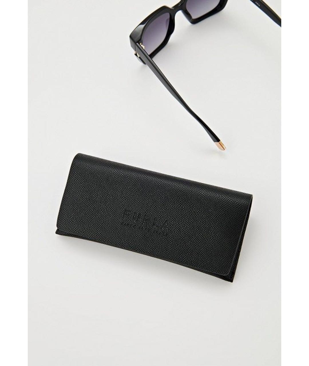 FURLA Черные пластиковые солнцезащитные очки, фото 4