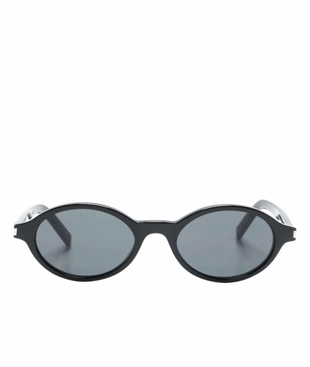 SAINT LAURENT Черные пластиковые солнцезащитные очки, фото 1