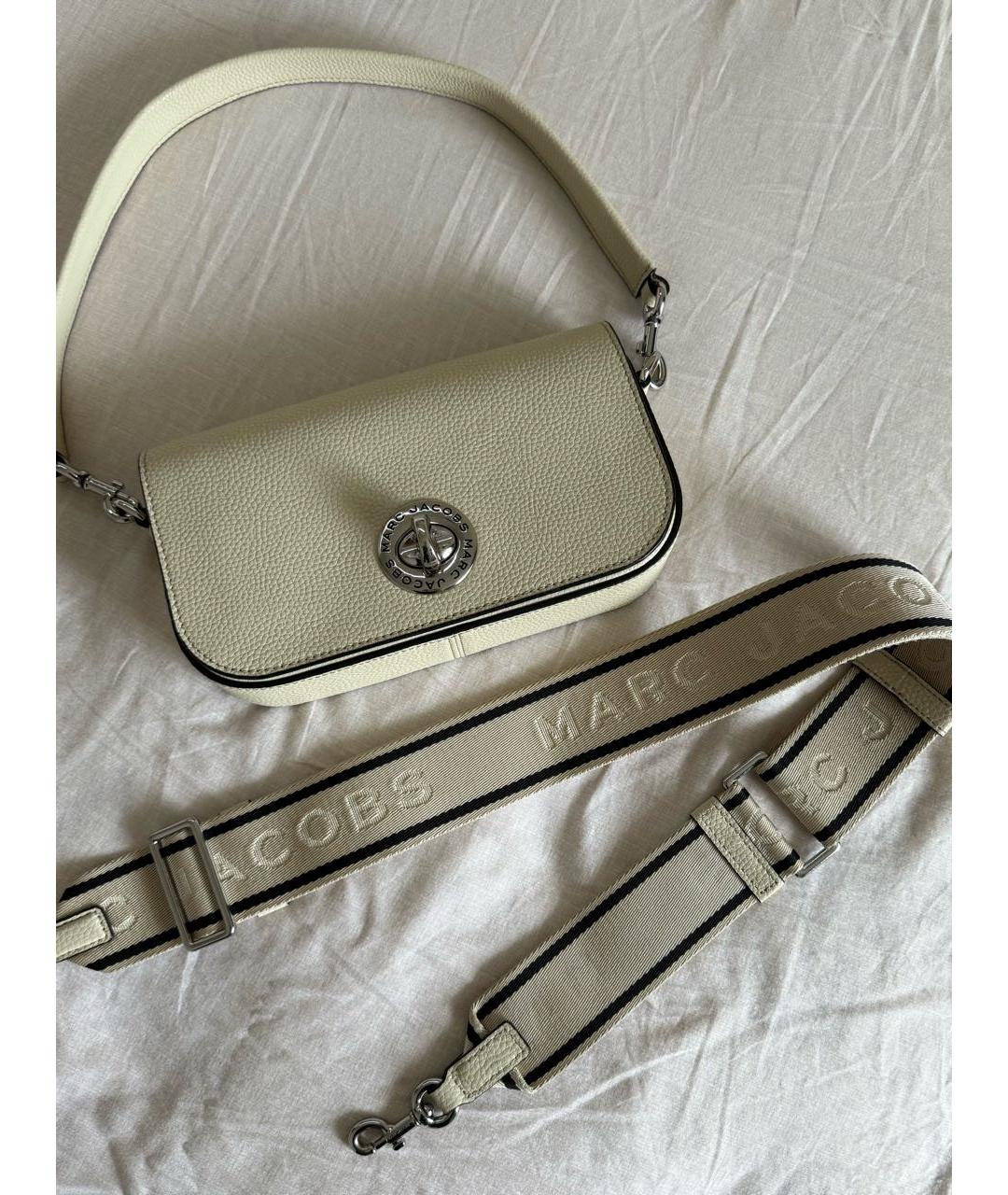 MARC JACOBS Бежевая кожаная сумка через плечо, фото 2