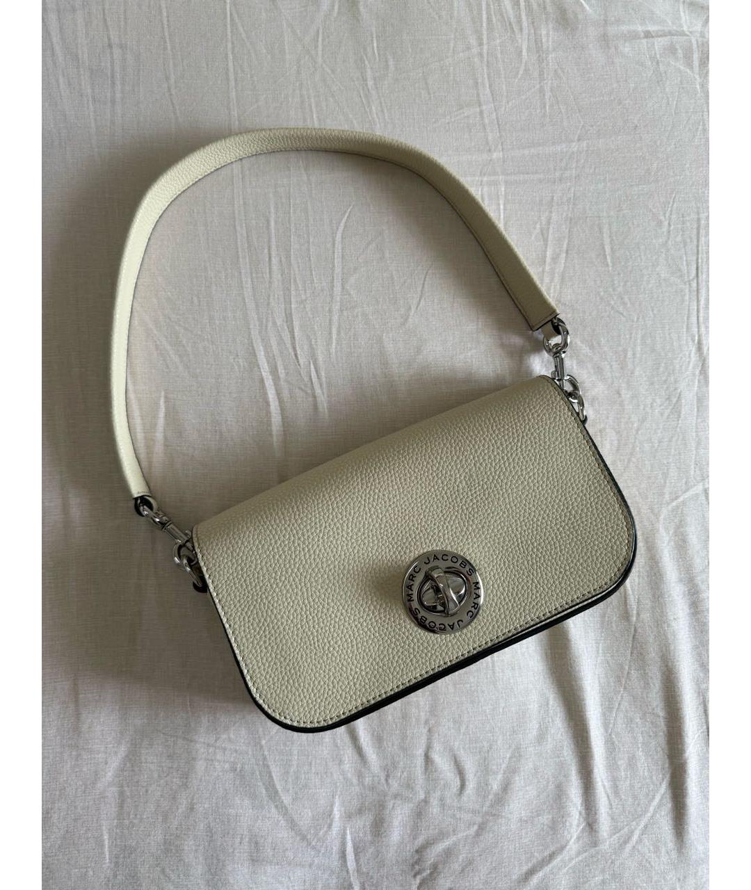 MARC JACOBS Бежевая кожаная сумка через плечо, фото 8