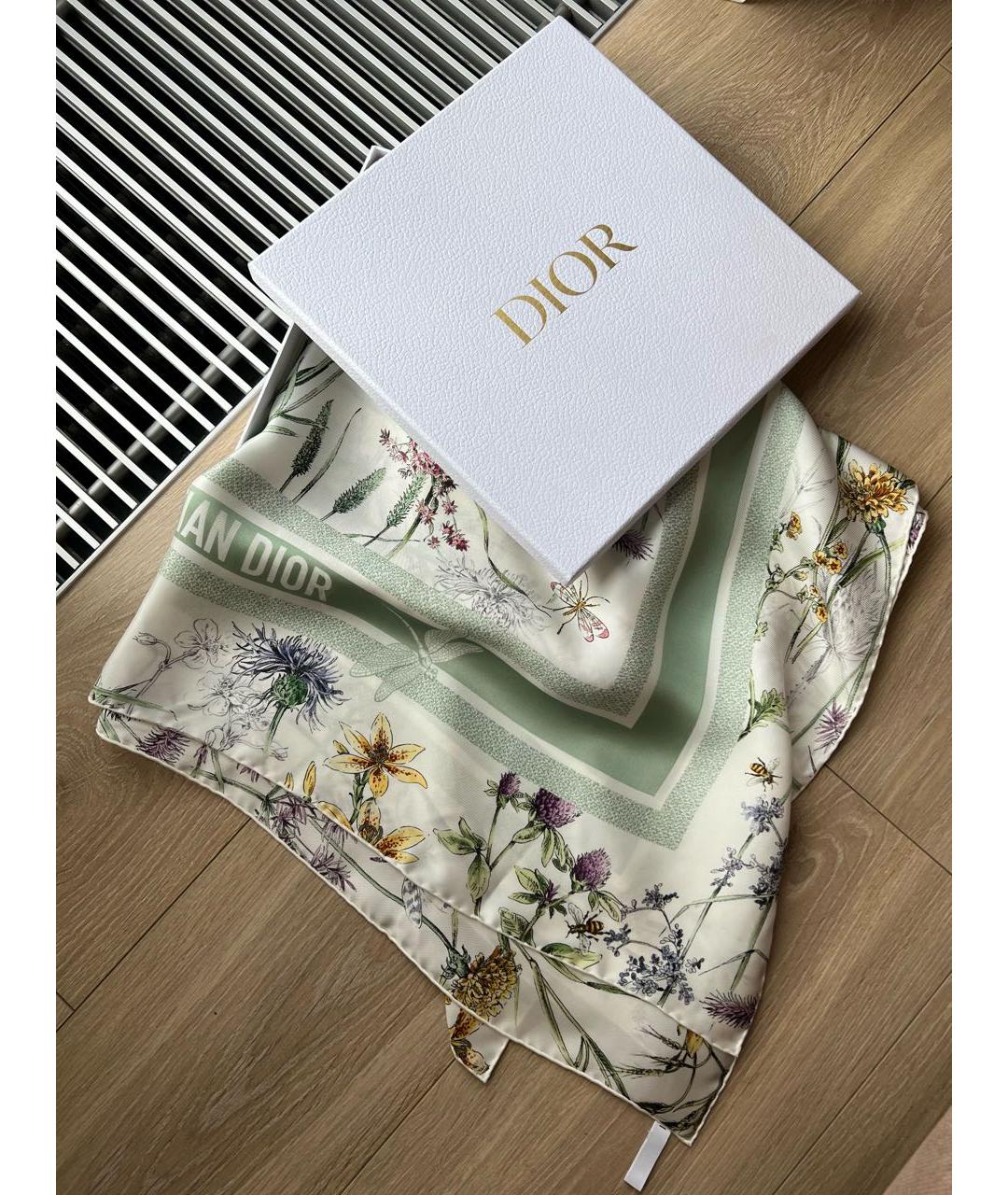 CHRISTIAN DIOR Мульти шелковый платок, фото 4