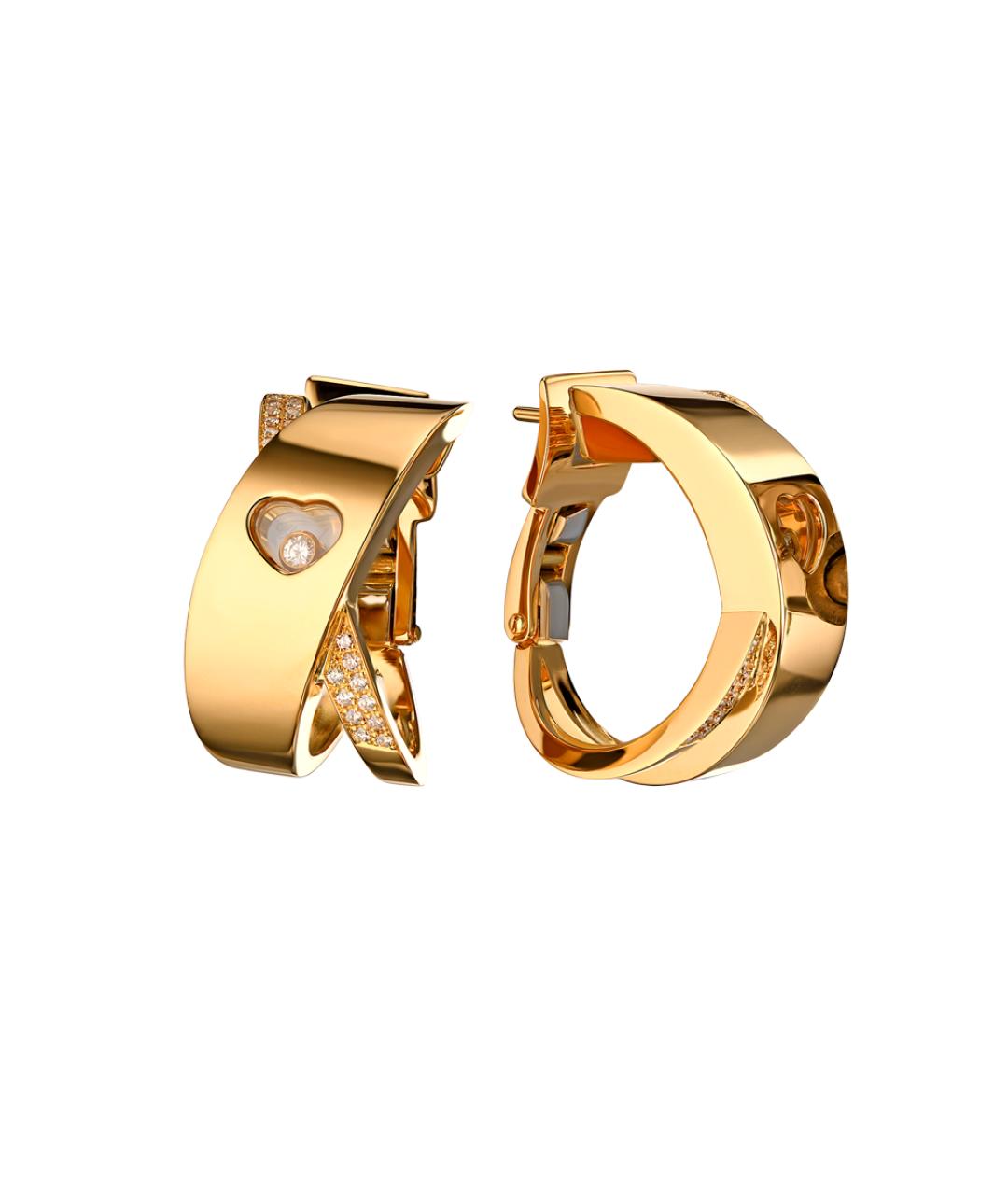 CHOPARD Золотые серьги из желтого золота, фото 1