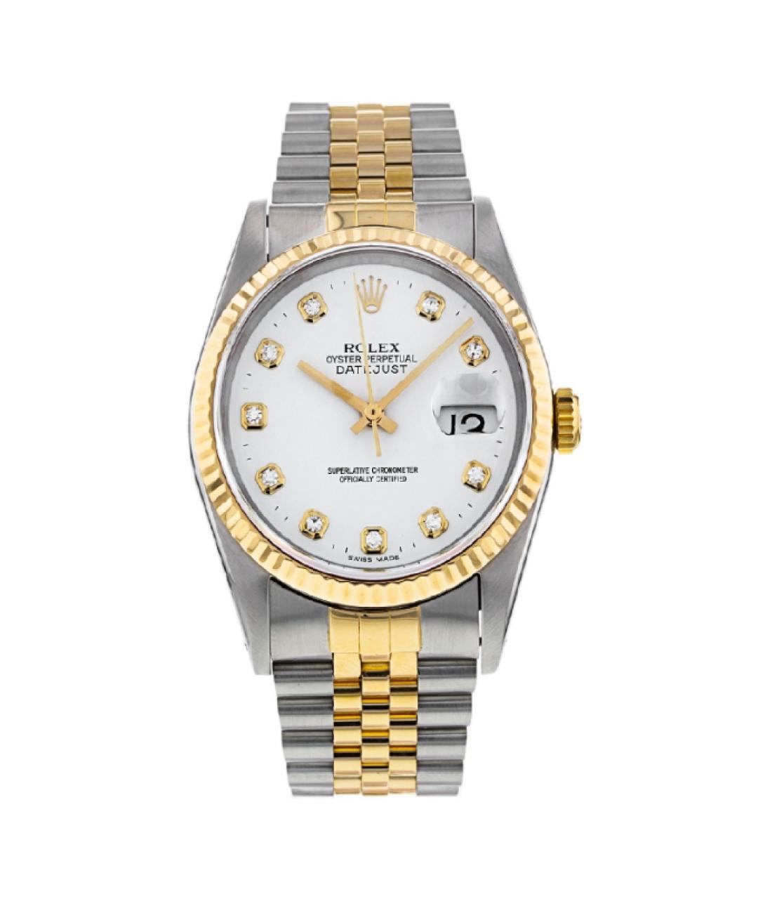 ROLEX Белые металлические часы, фото 1