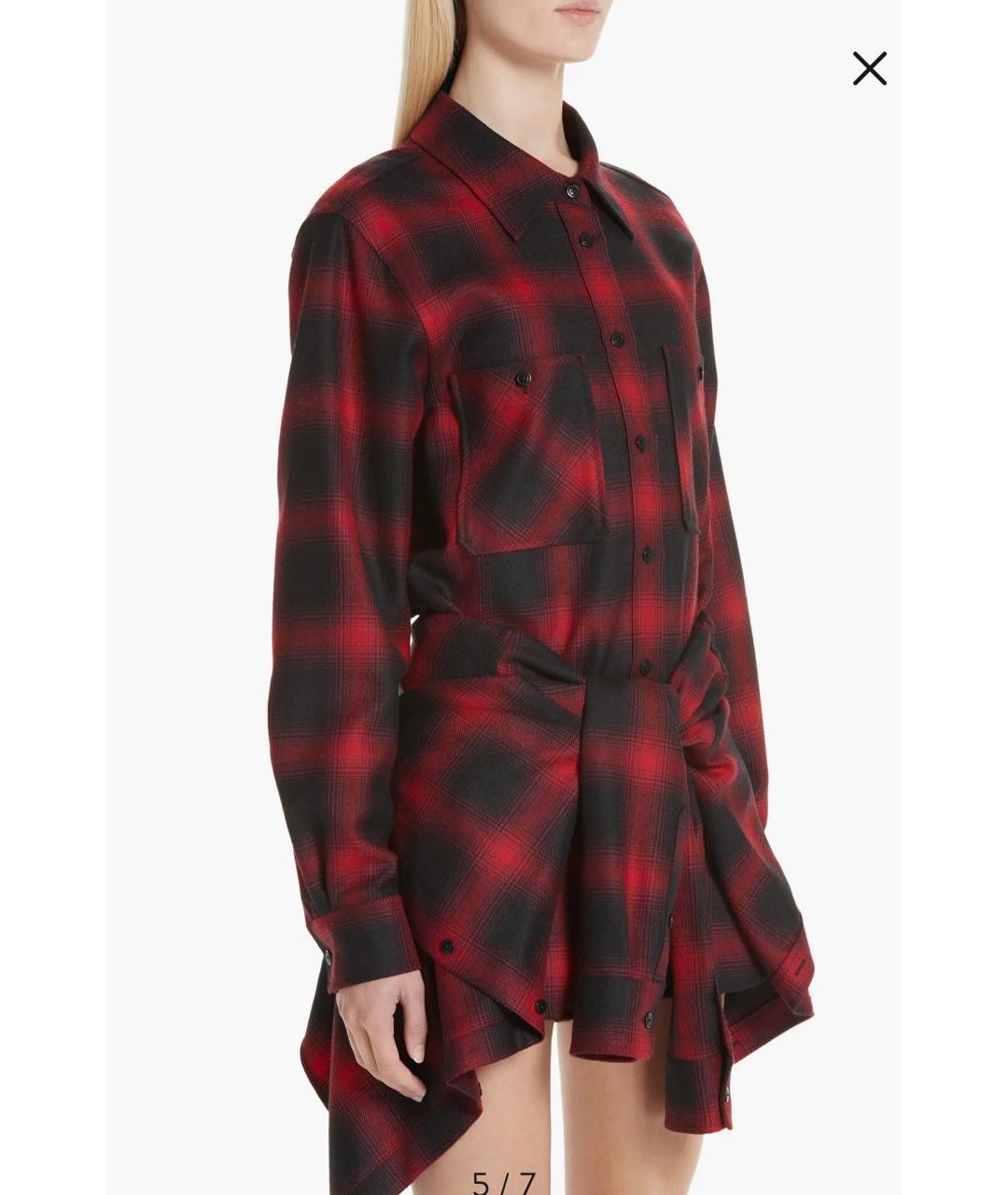 ALEXANDER WANG Красный шерстяной комбинезон, фото 4