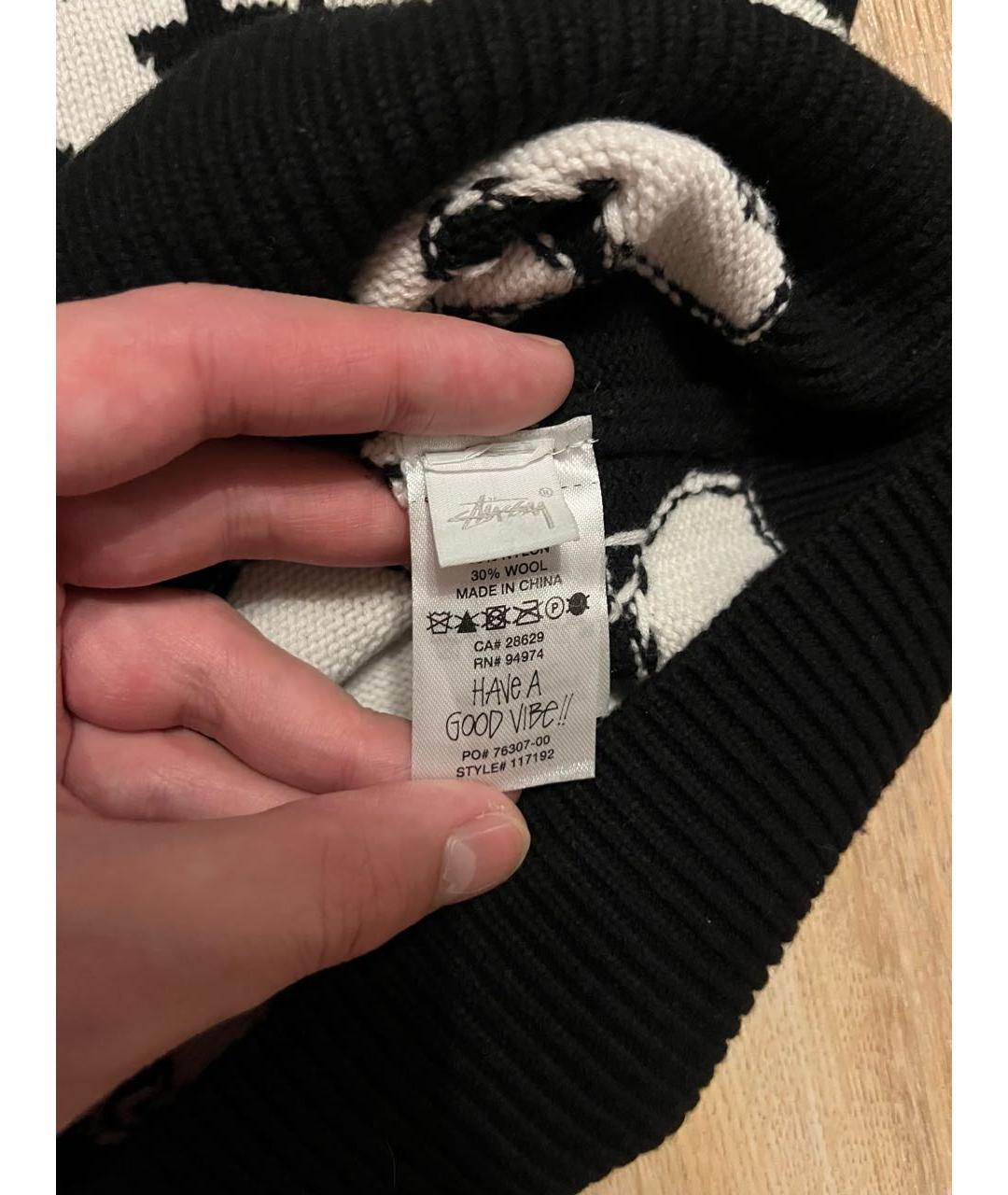 STUSSY Черная хлопковая жилетка, фото 4