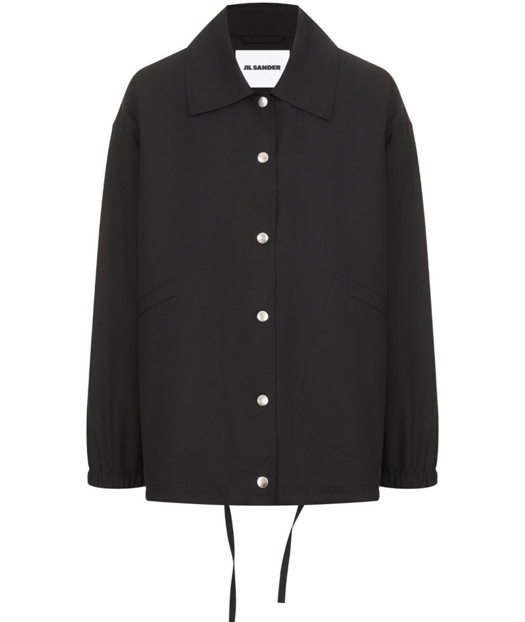 JIL SANDER Черная хлопковая куртка, фото 1