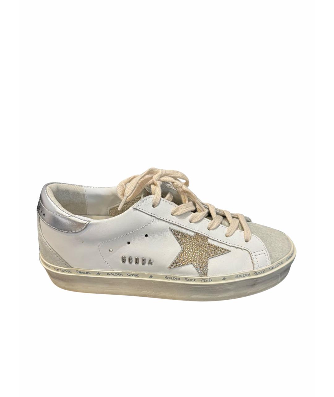 GOLDEN GOOSE DELUXE BRAND Белые кожаные кроссовки, фото 1