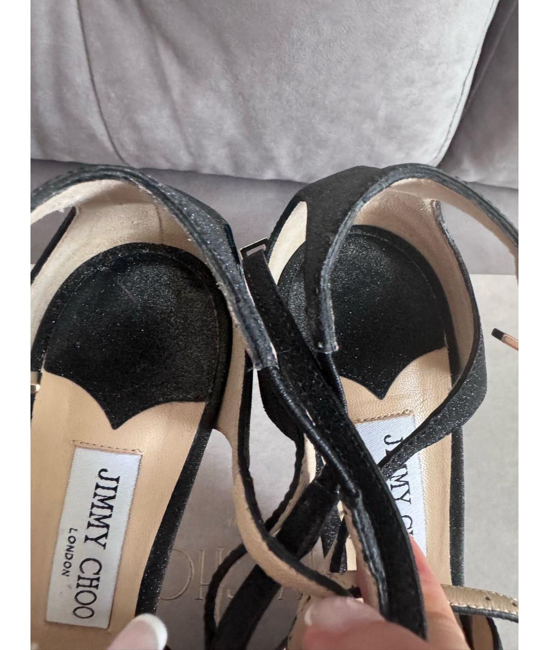 JIMMY CHOO Черные кожаные туфли, фото 8