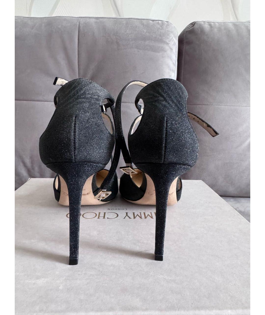 JIMMY CHOO Черные кожаные туфли, фото 4