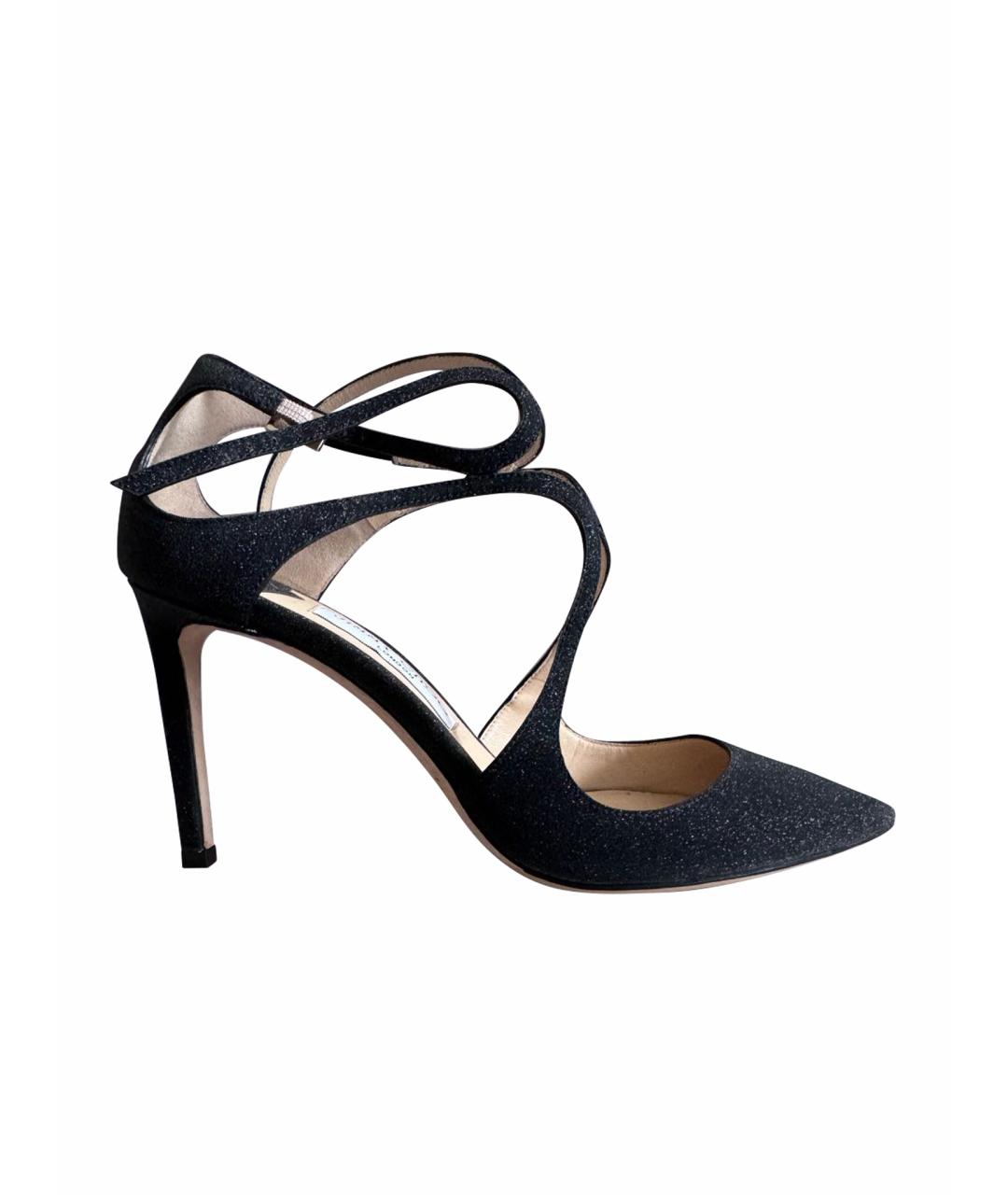 JIMMY CHOO Черные кожаные туфли, фото 1