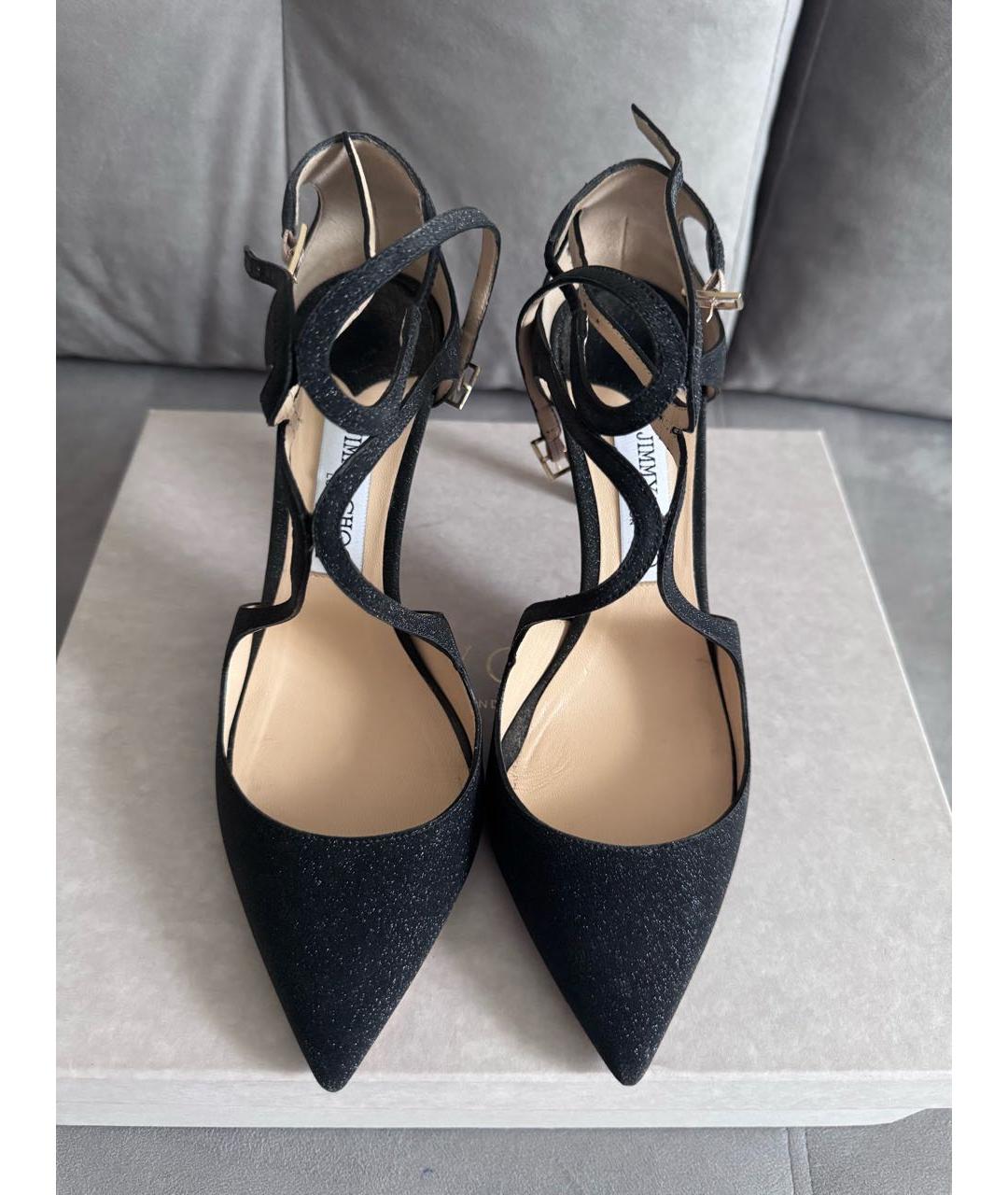 JIMMY CHOO Черные кожаные туфли, фото 2