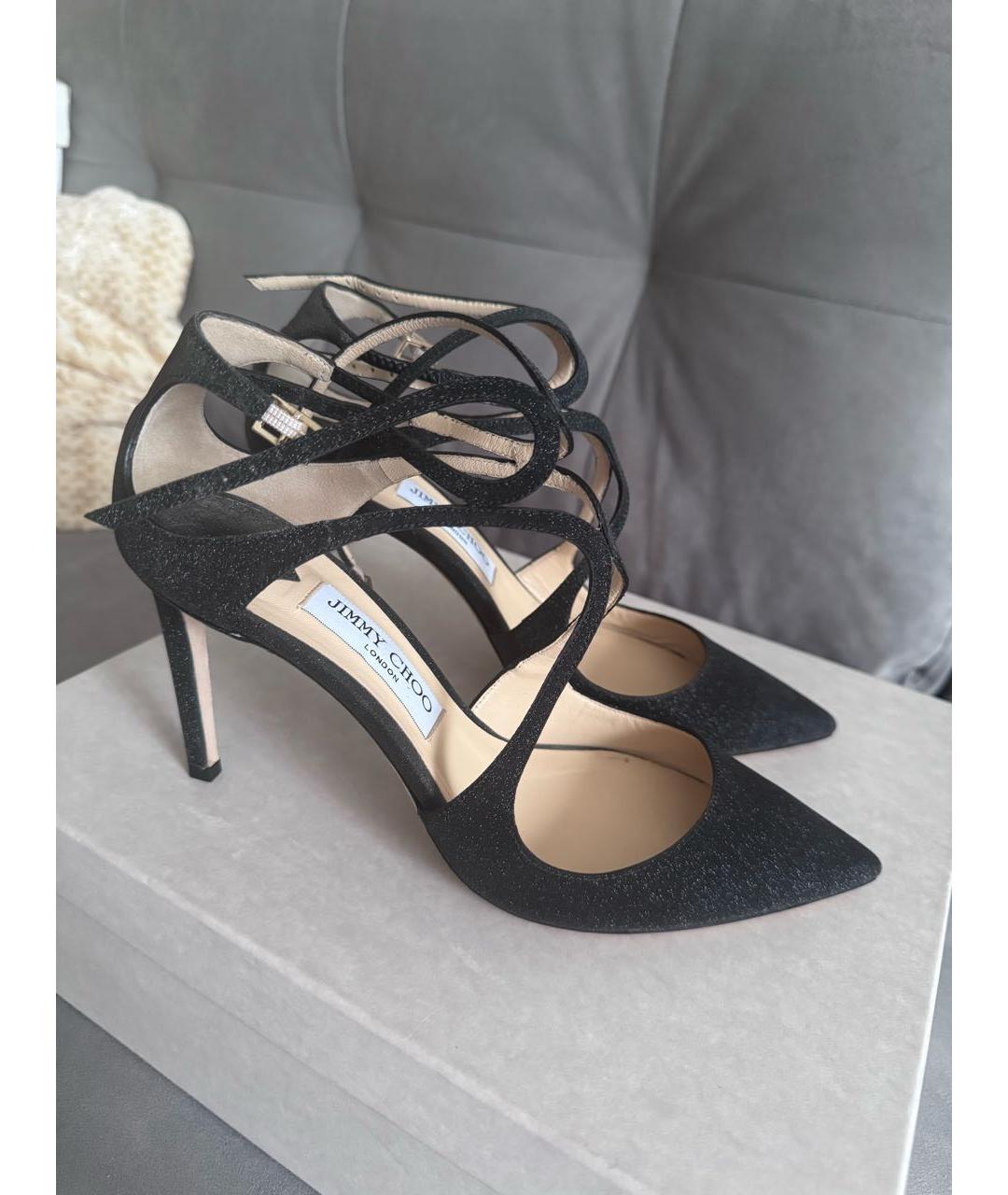 JIMMY CHOO Черные кожаные туфли, фото 5