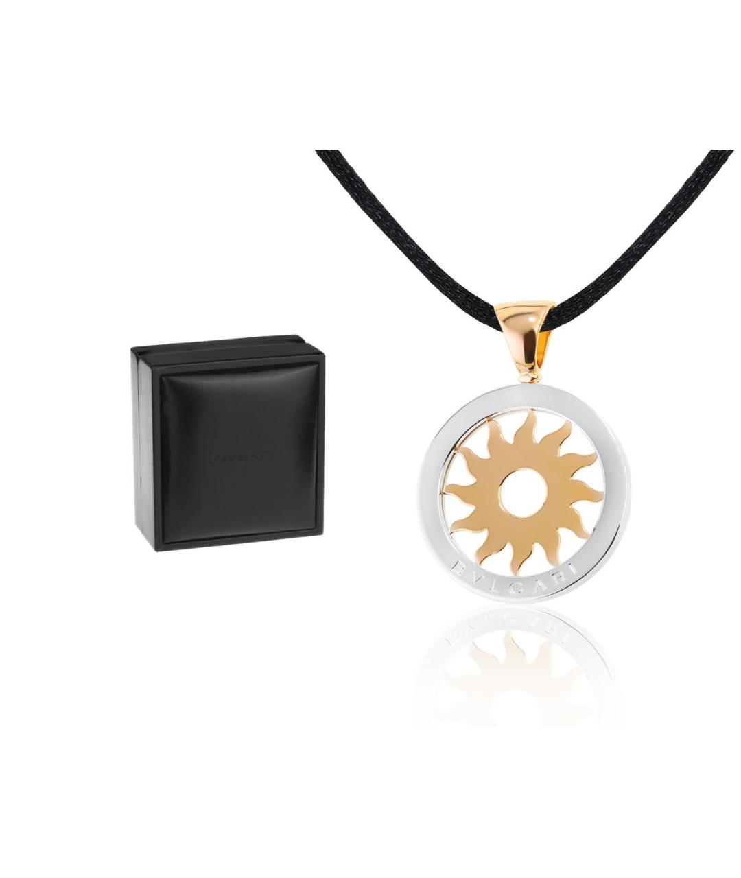 BVLGARI Желтая подвеска из белого золота, фото 5