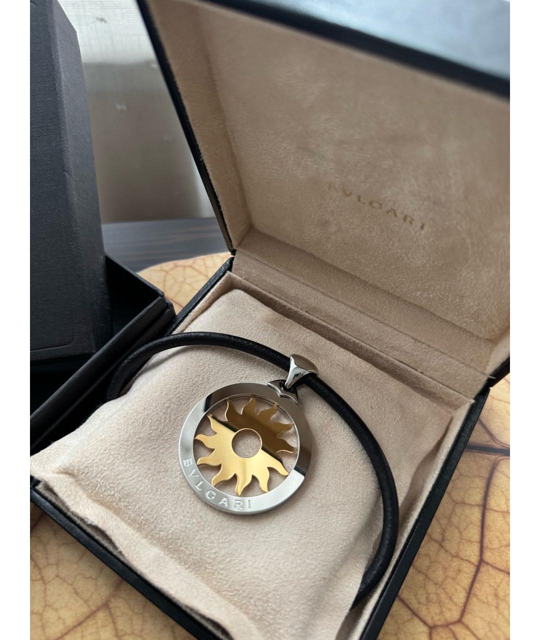 BVLGARI Желтая подвеска из белого золота, фото 2