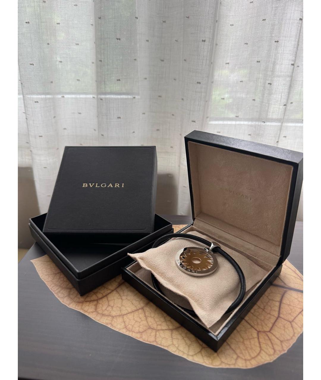 BVLGARI Желтая подвеска из белого золота, фото 3