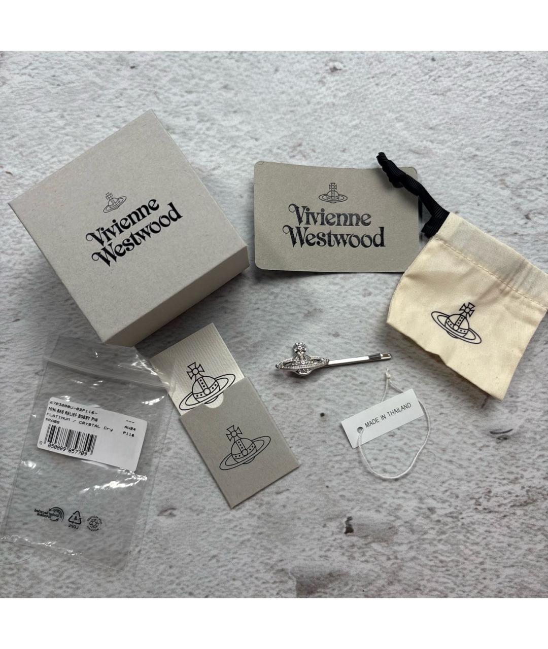 VIVIENNE WESTWOOD Серебряная заколка, фото 4