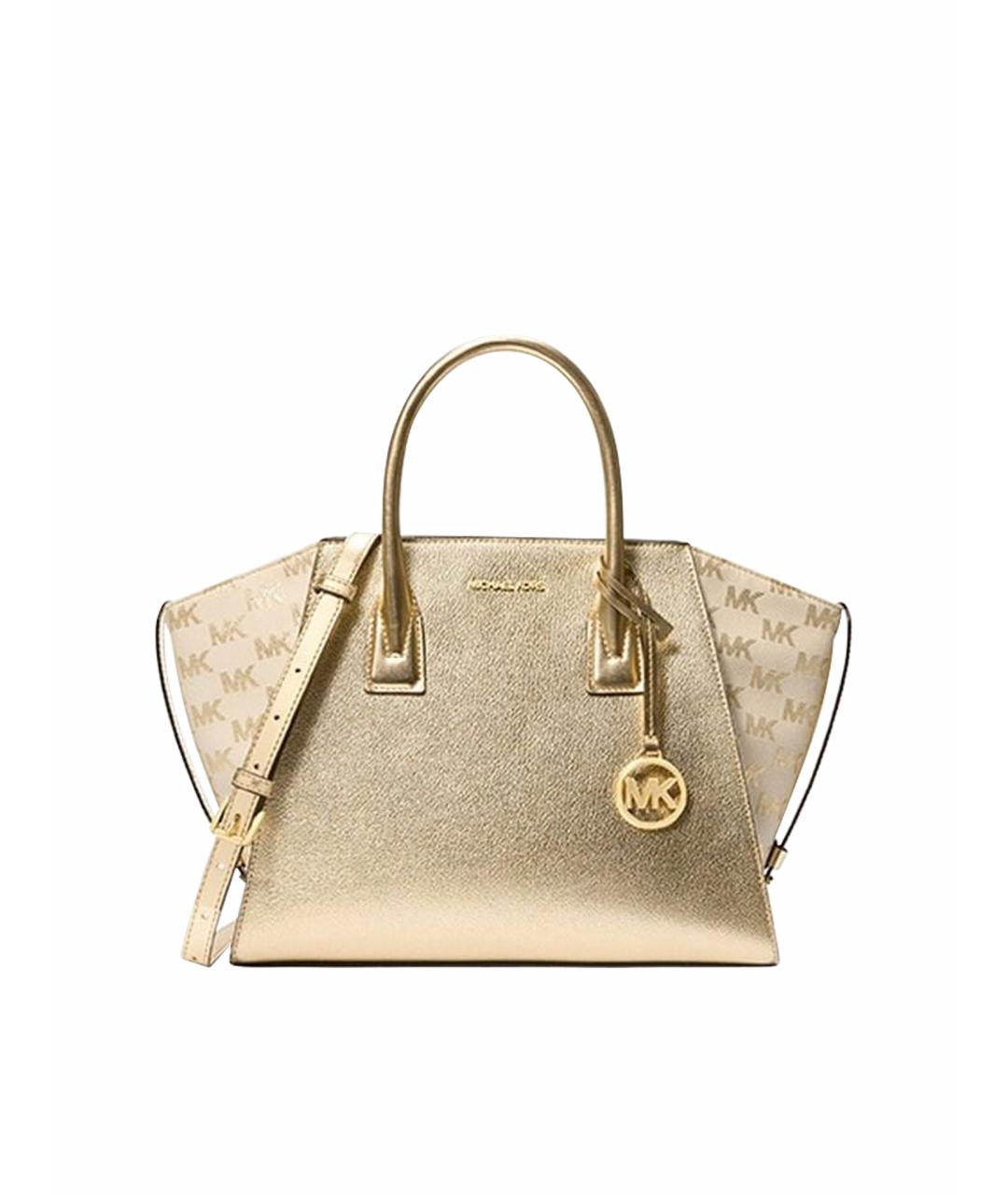 MICHAEL KORS Золотая сумка тоут, фото 1