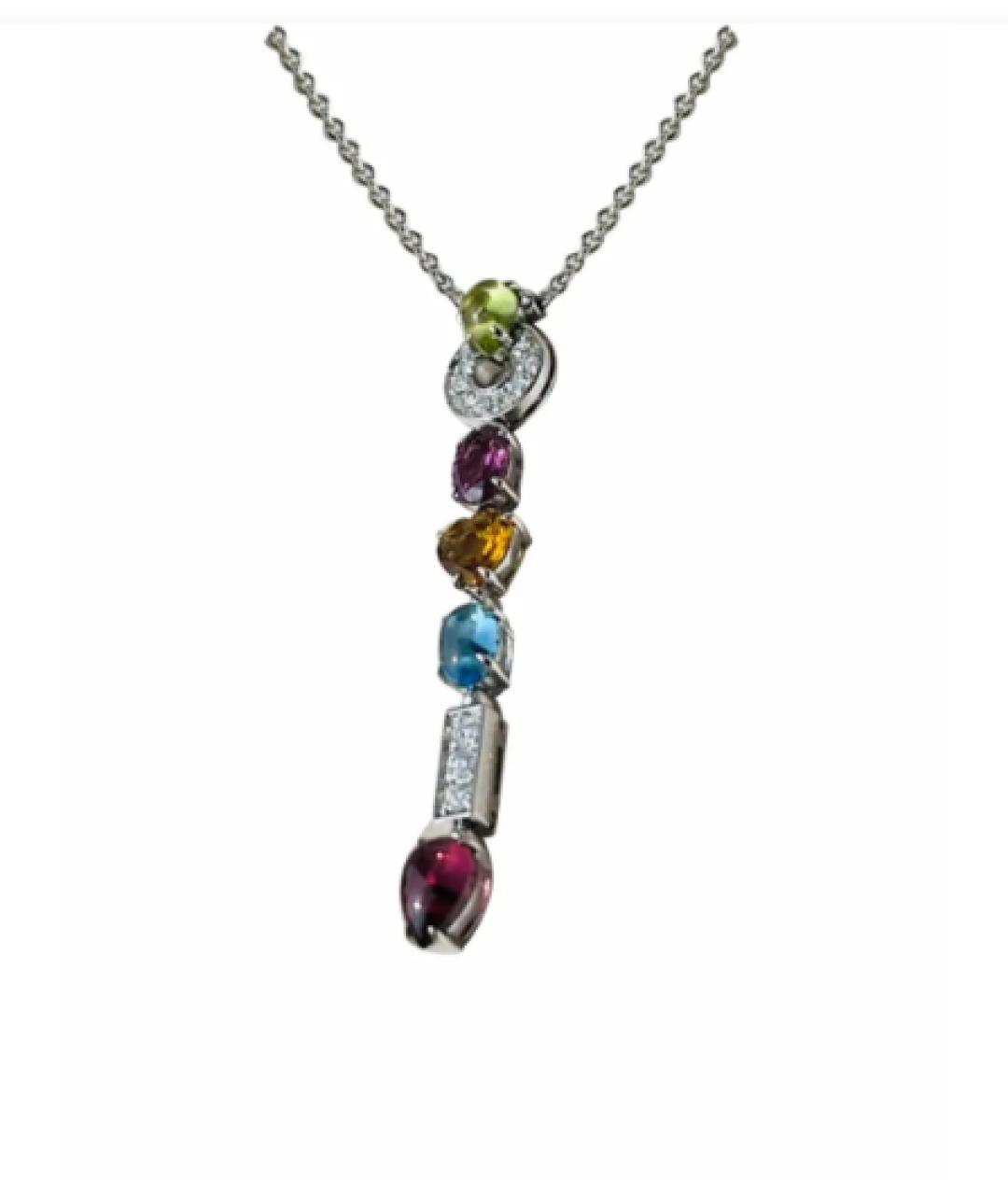 BVLGARI Серебряное колье из белого золота, фото 1