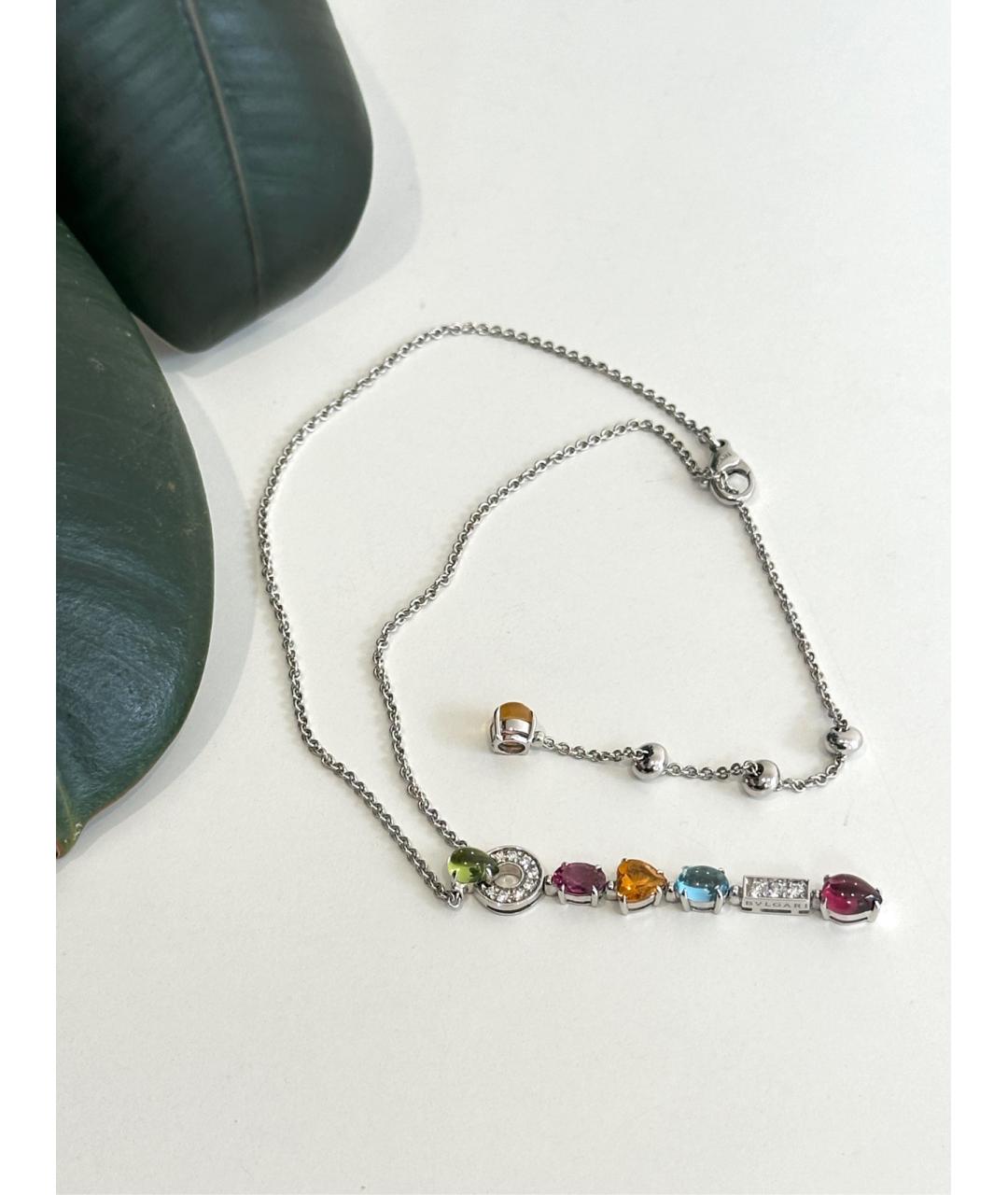 BVLGARI Серебряное колье из белого золота, фото 3
