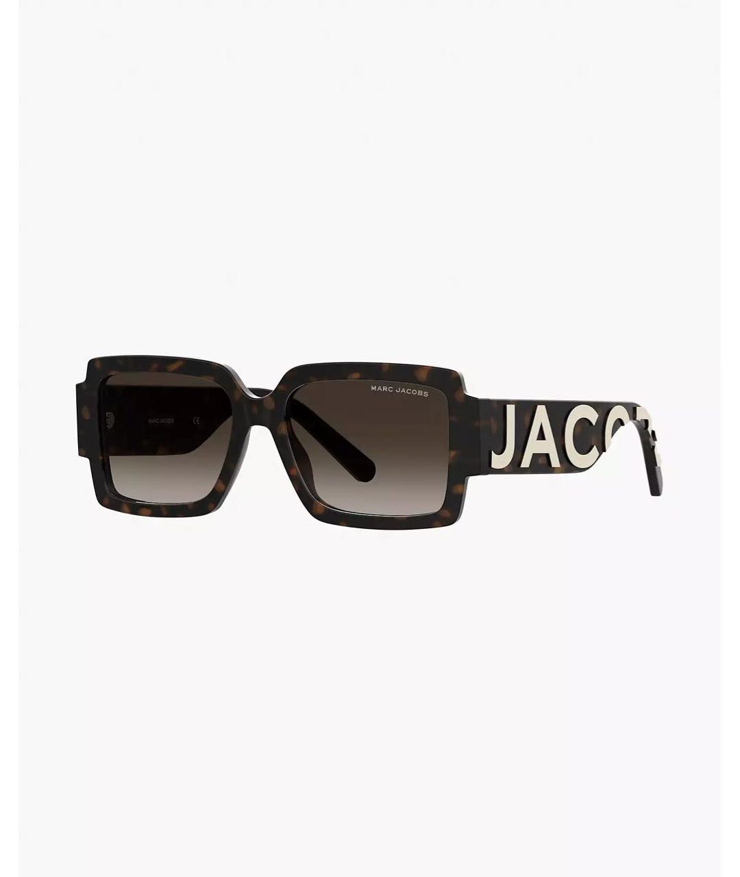MARC JACOBS Коричневые пластиковые солнцезащитные очки, фото 4