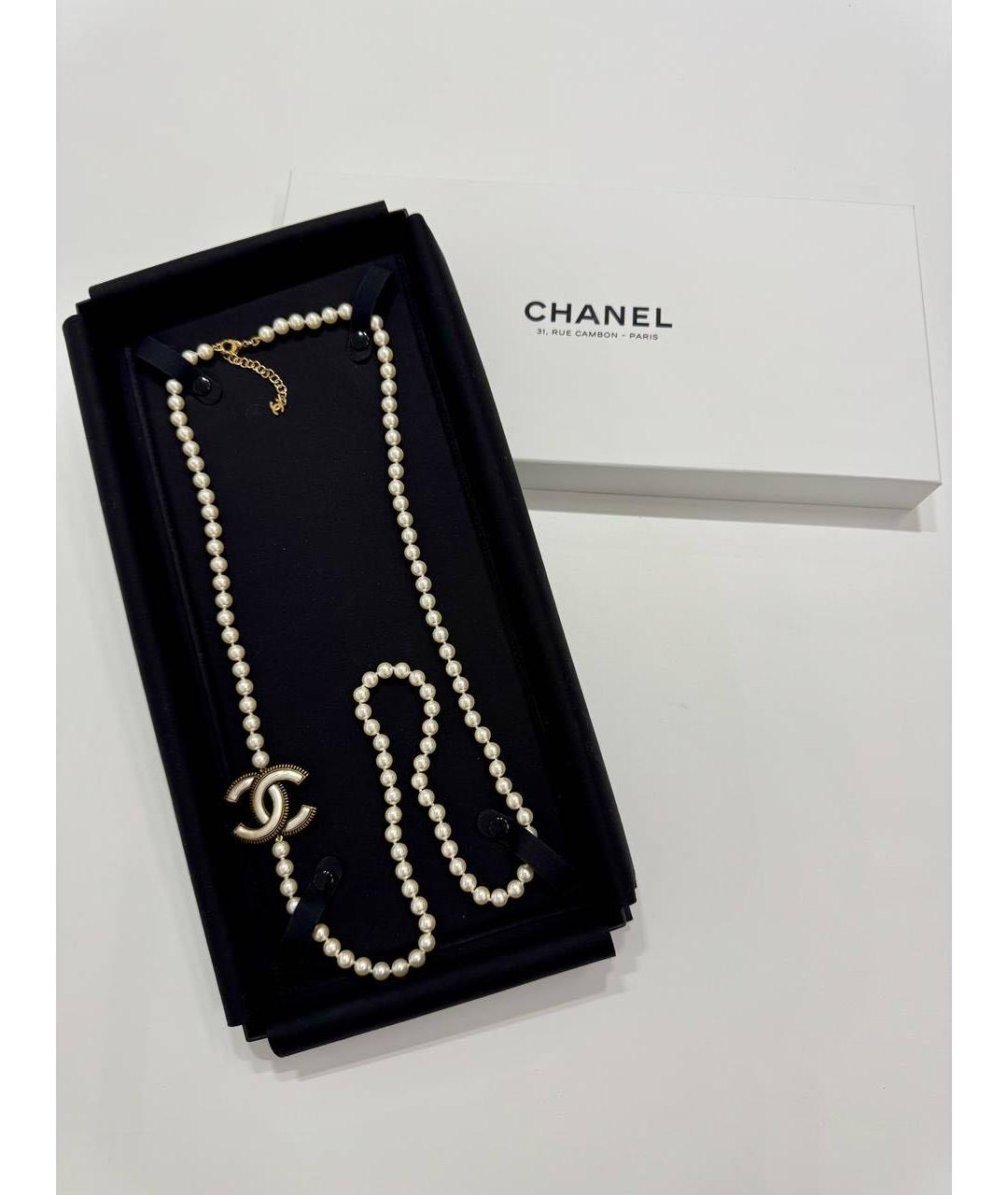CHANEL Золотое жемчужное колье, фото 4