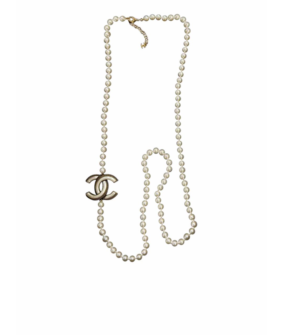 CHANEL Золотое жемчужное колье, фото 1