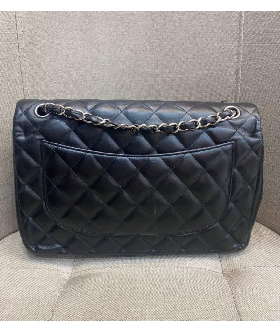 CHANEL Черная кожаная сумка через плечо, фото 3