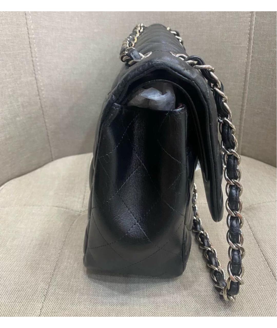 CHANEL Черная кожаная сумка через плечо, фото 4
